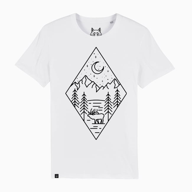 Night Elk T-Shirt Organic Cotton