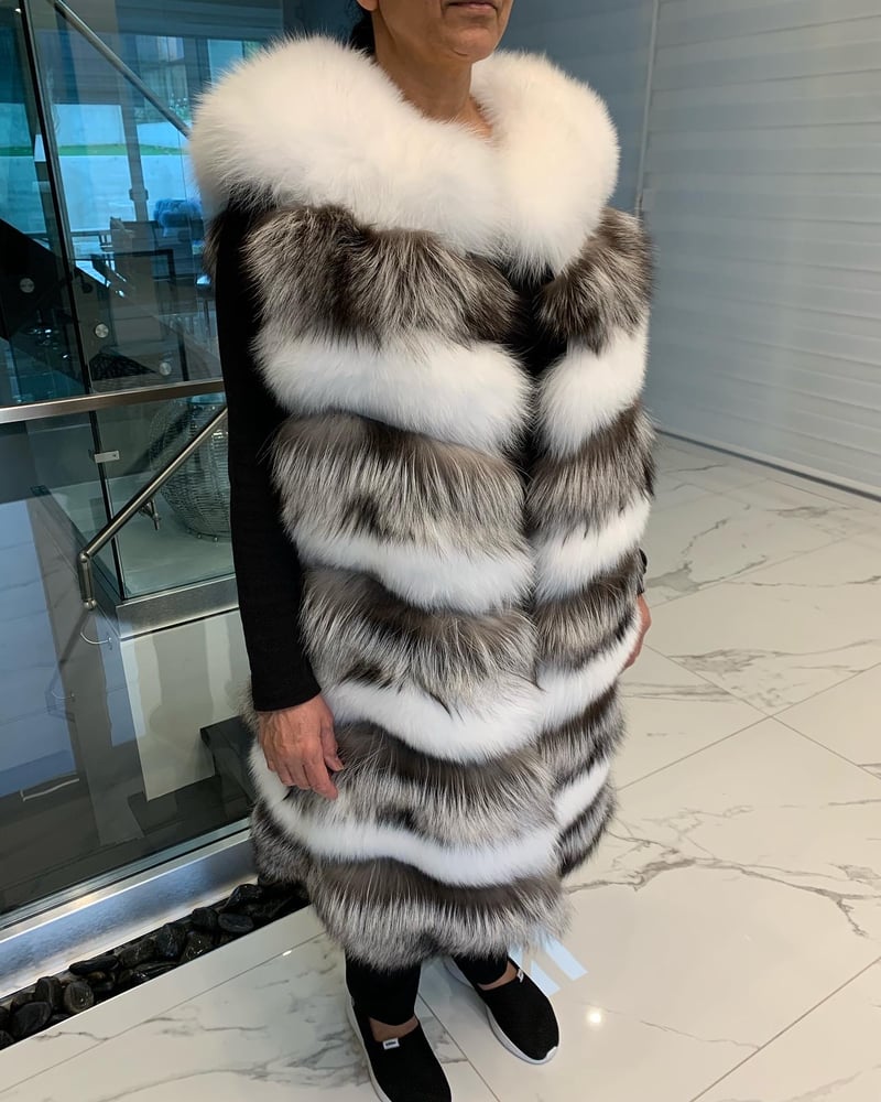 Image of Milan Fox Fur Vest 