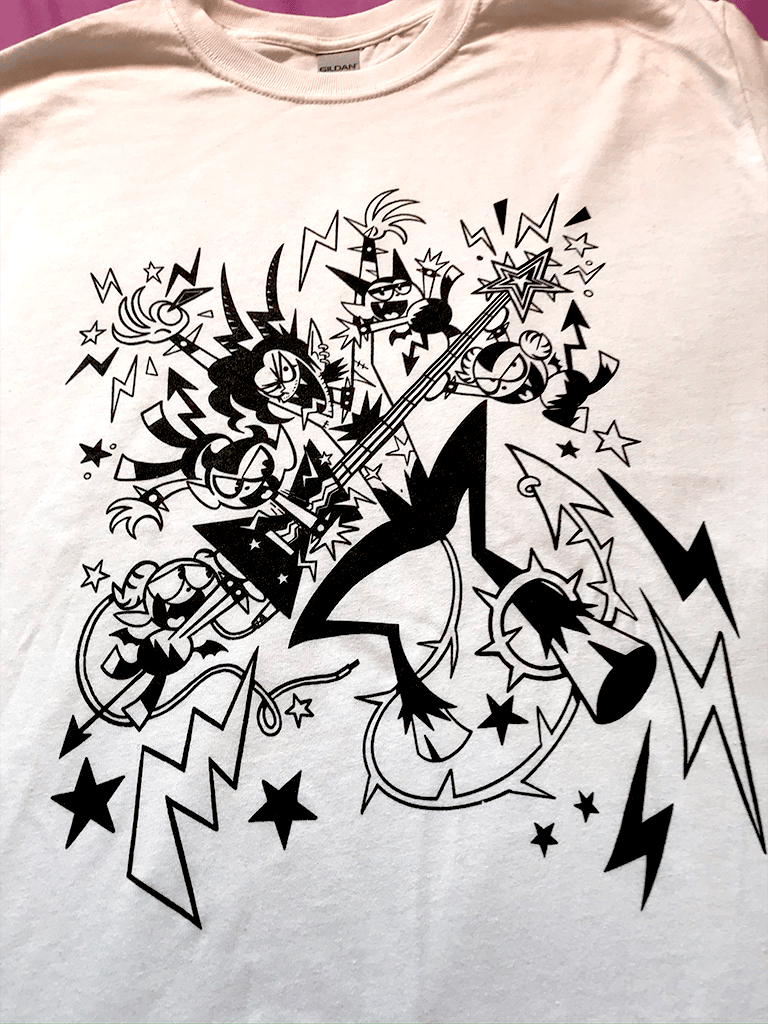 (damaged pls read description) demon jamz t-shirt