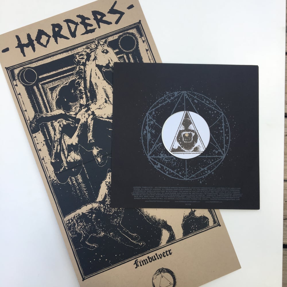 Image of HORDERS ‘fimbulvetr’ LP ltd cover white