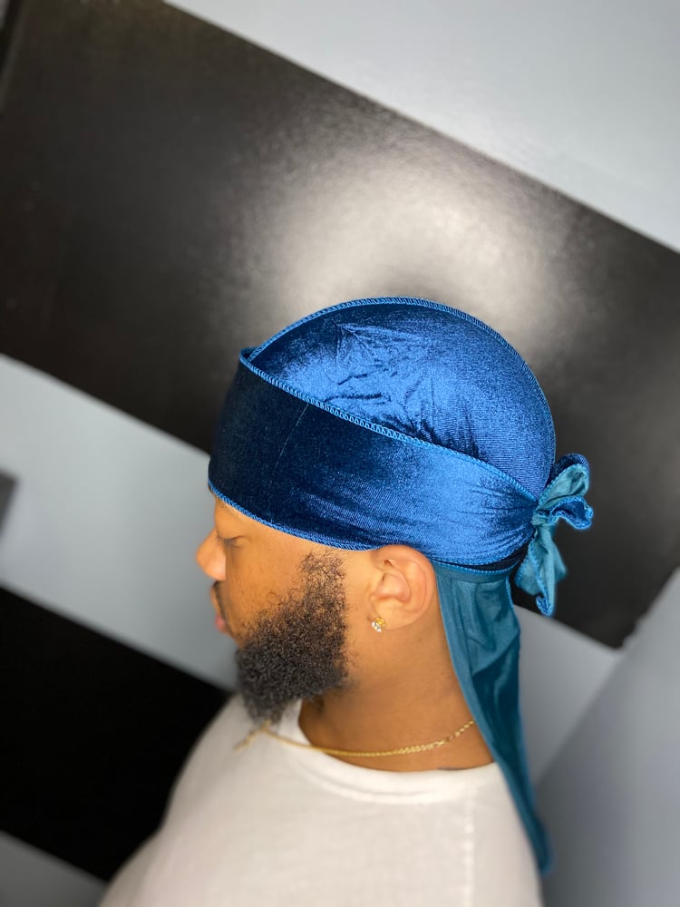 Blue LV Supreme Durag