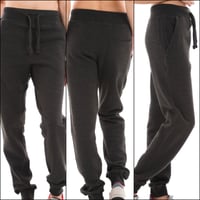 Image 4 of CHARCOAL GREY Joggers (Unisex) with Embroidered Logos *Matches Charcoal Grey Hoodies