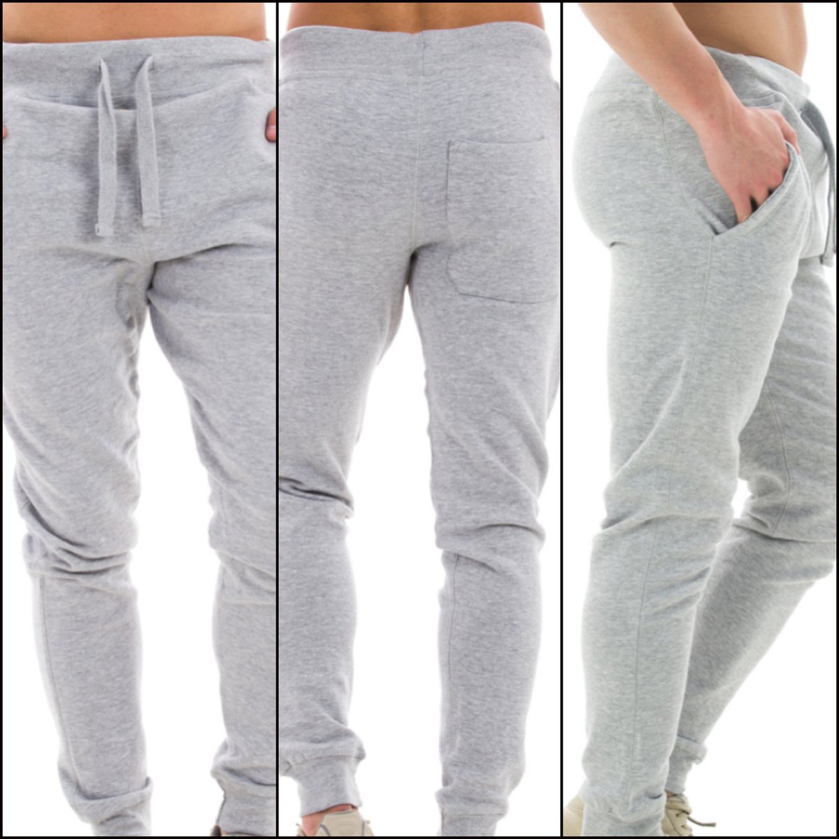 LIGHT GREY Joggers (Unisex) with Embroidered Logos *Matches Light Grey ...