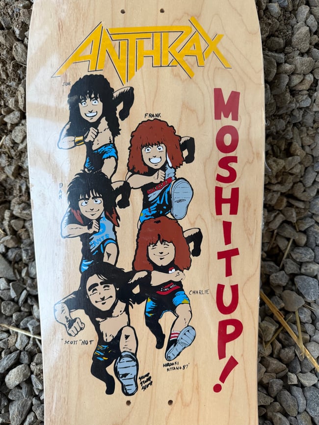 Anthrax mosh it up! Old school reissue Skateboard 