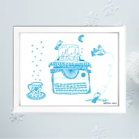 Image 2 of Blue *Typewriter*_A4