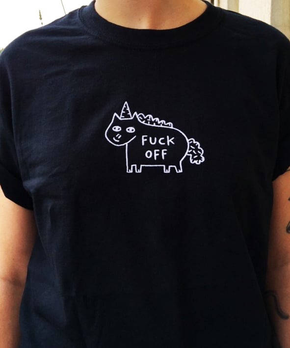 Image of Fuck Off Black T-Shirts