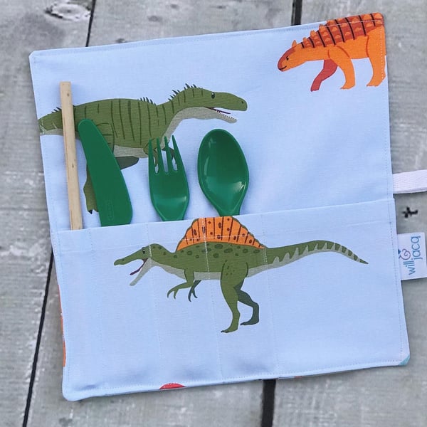 Image of Carried Cutlery for Kids - Dinosaurs (see drop down menu for choices)