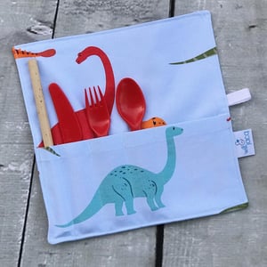 Image of Carried Cutlery for Kids - Dinosaurs (see drop down menu for choices)
