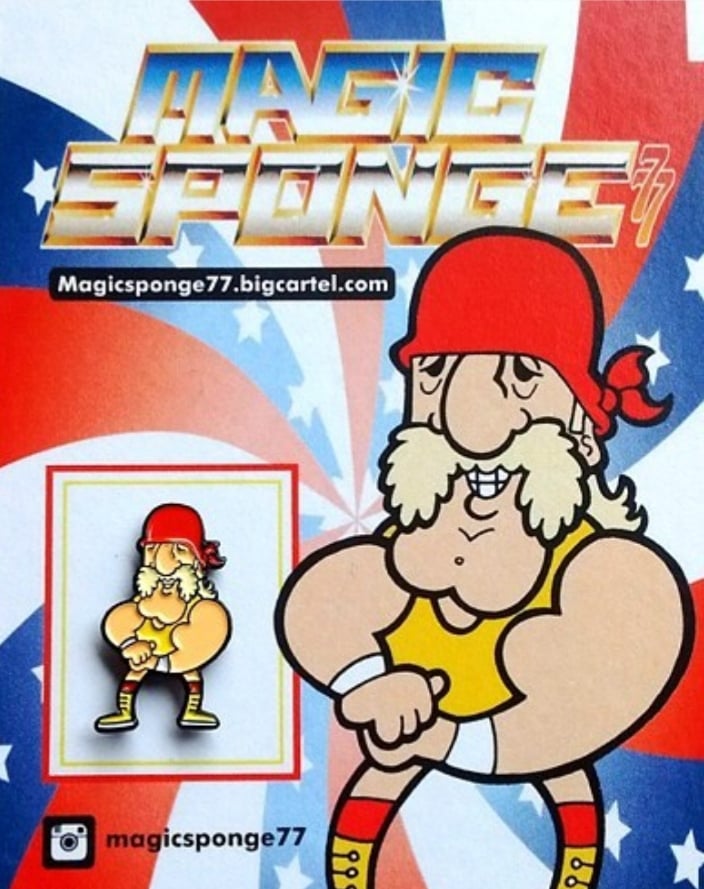Image of Hulk Hogan Wee WWF Pin.