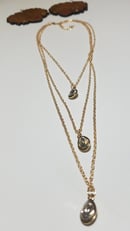 Image 4 of Naturally Queen Earrings & Drop Layered Necklace Set