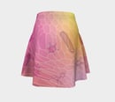 Image 4 of Geometric Virus Skater Skirt - Pink
