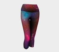 Image 1 of Vivid Microbes Yoga Capri