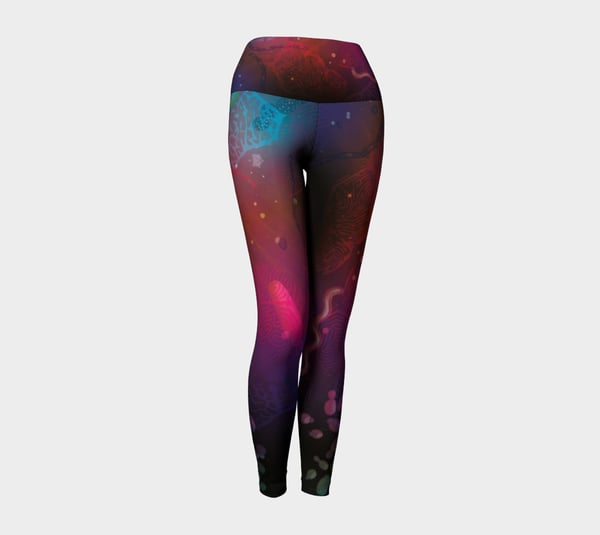 Image of Vivid Microbes Yoga Legging