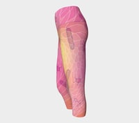 Image 2 of Geometric Virus Yoga Capris - Pink