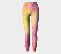 Image 2 of Geometric Virus Yoga Leggings - Pink