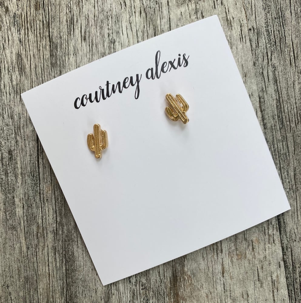 Image of Dainty cactus studs 