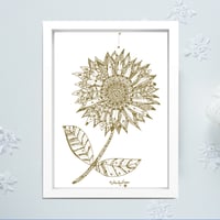 Image 2 of Gold *Sunflower*_A4