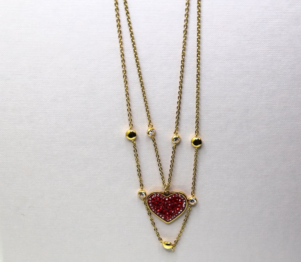 Heart Red Necklace 