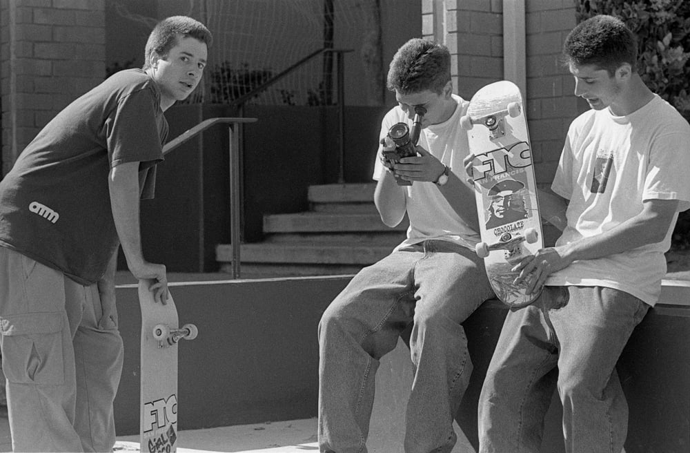 Mike Carroll, Aaron Meza and Mike York St Ignatious 1995 by Tobin Yelland