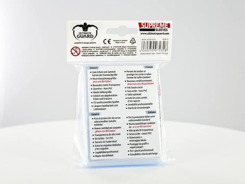 Image of Pacchetto da 80 bustine protettive trasparenti per carte standard