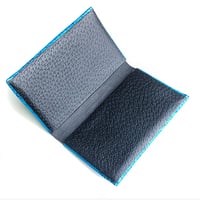 Image 4 of Miami Blue Alligator seamless cardholder 