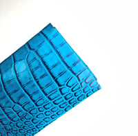 Image 5 of Miami Blue Alligator seamless cardholder 