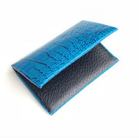 Image 3 of Miami Blue Alligator seamless cardholder 