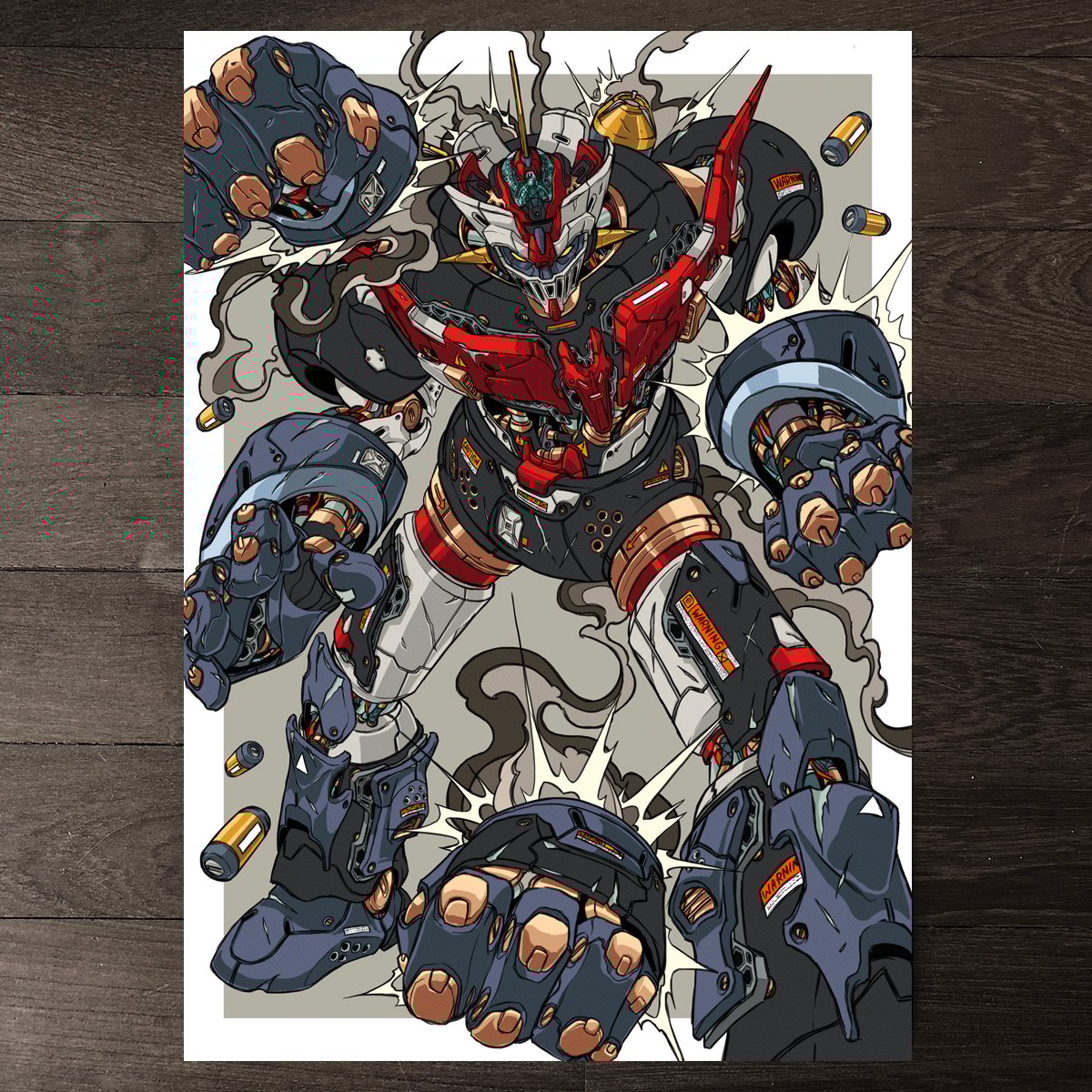 MECHASOUL MAZINGER | SilentSirens by Ink and Clog Studio