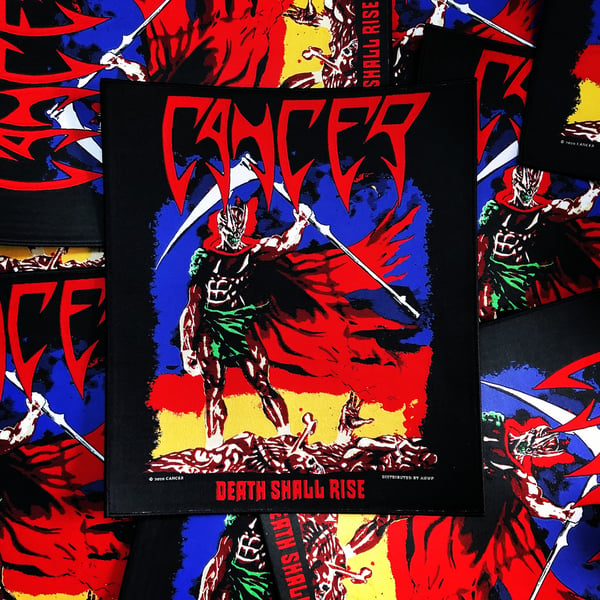 Image of Cancer - Death Shall Rise Official Back Patch