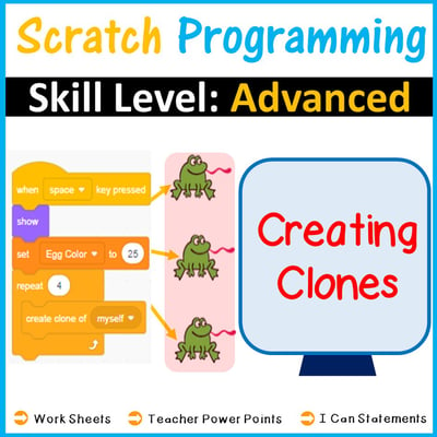 Image of Scratch Programming Creating Clones Skill Level Advanced Distance Learning