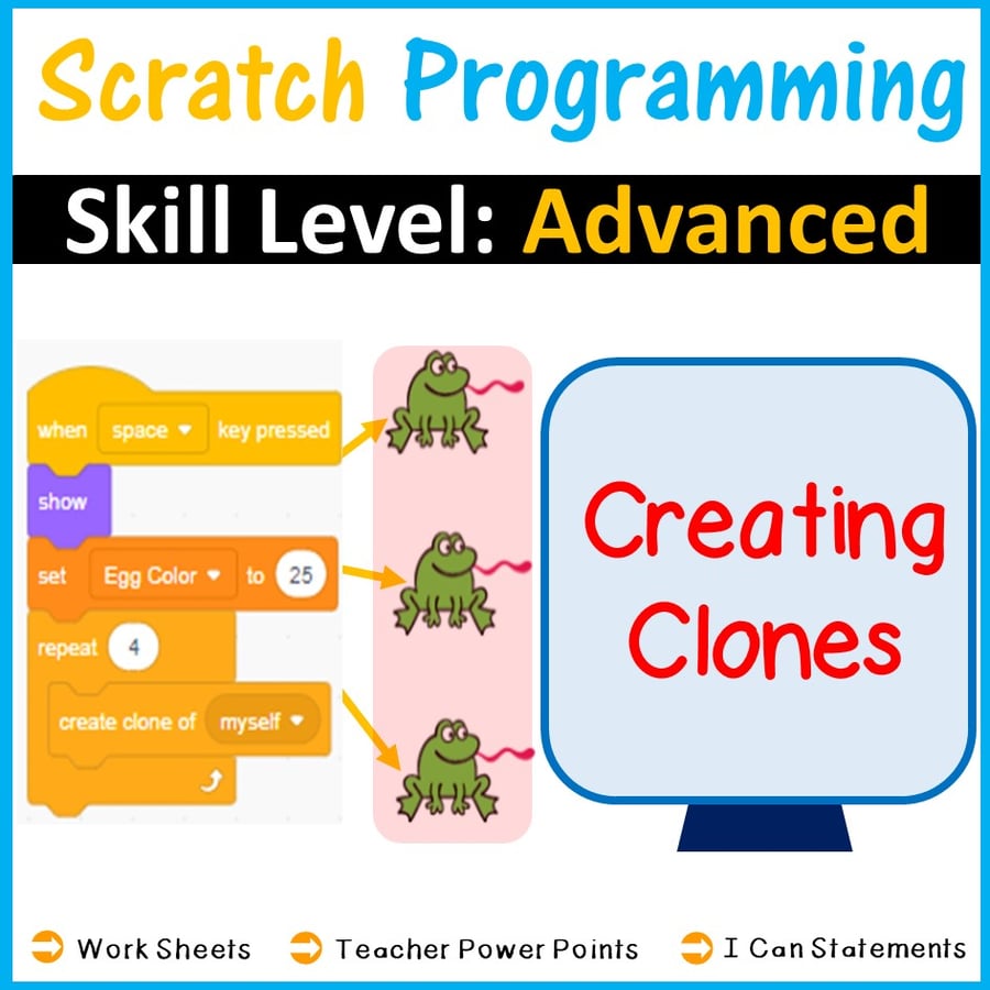 Image of Scratch Programming Creating Clones Skill Level Advanced Distance Learning