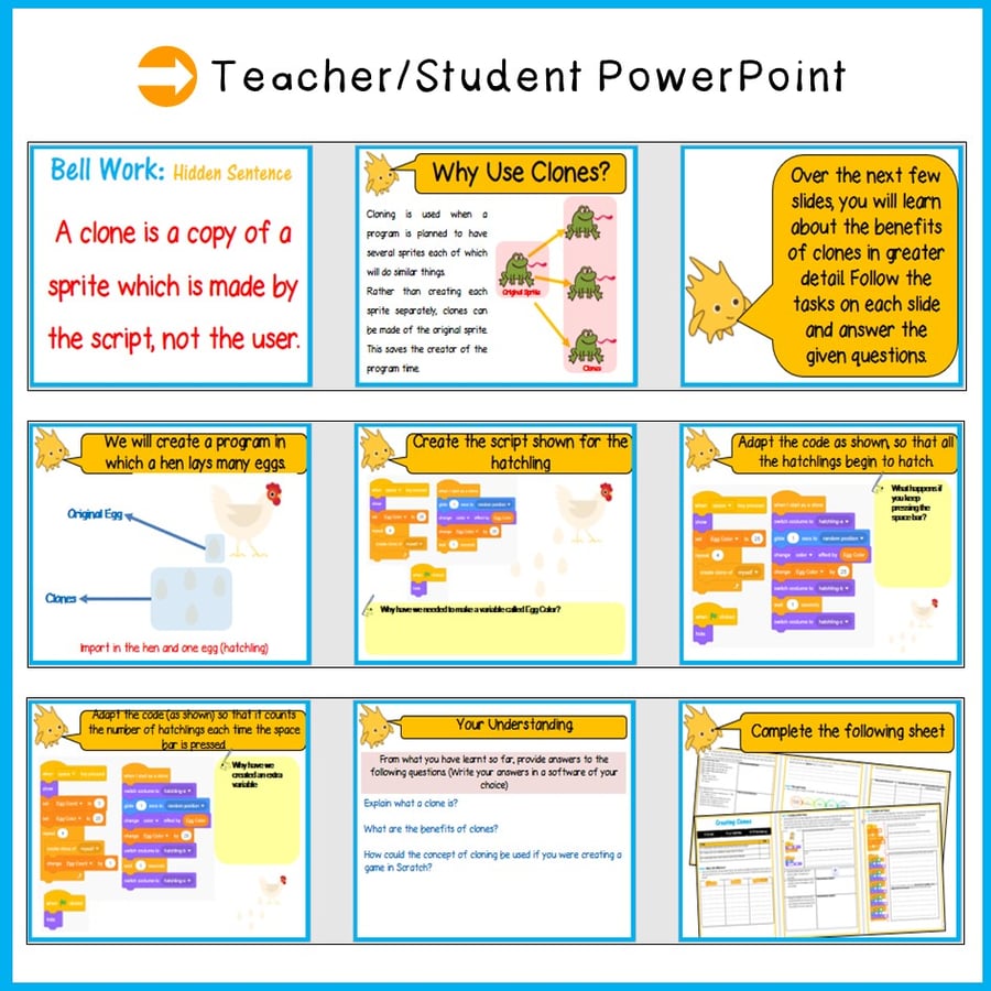 Image of Scratch Programming Creating Clones Skill Level Advanced Distance Learning