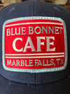 Navy/White Blue Bonnet Cafe Trucker Hat
