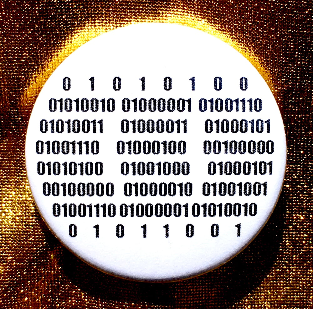 Image of Button #33 (TRANSCEND THE BINARY)