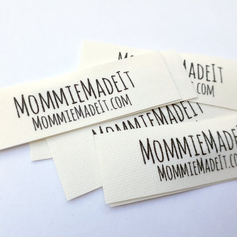 Custom Fabric Name Labels - 20 Frayproof Labels With One or Two Lines of  Text
