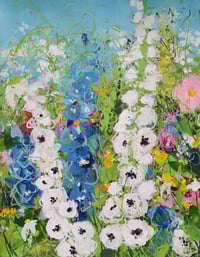 Delphiniums & Buttercups