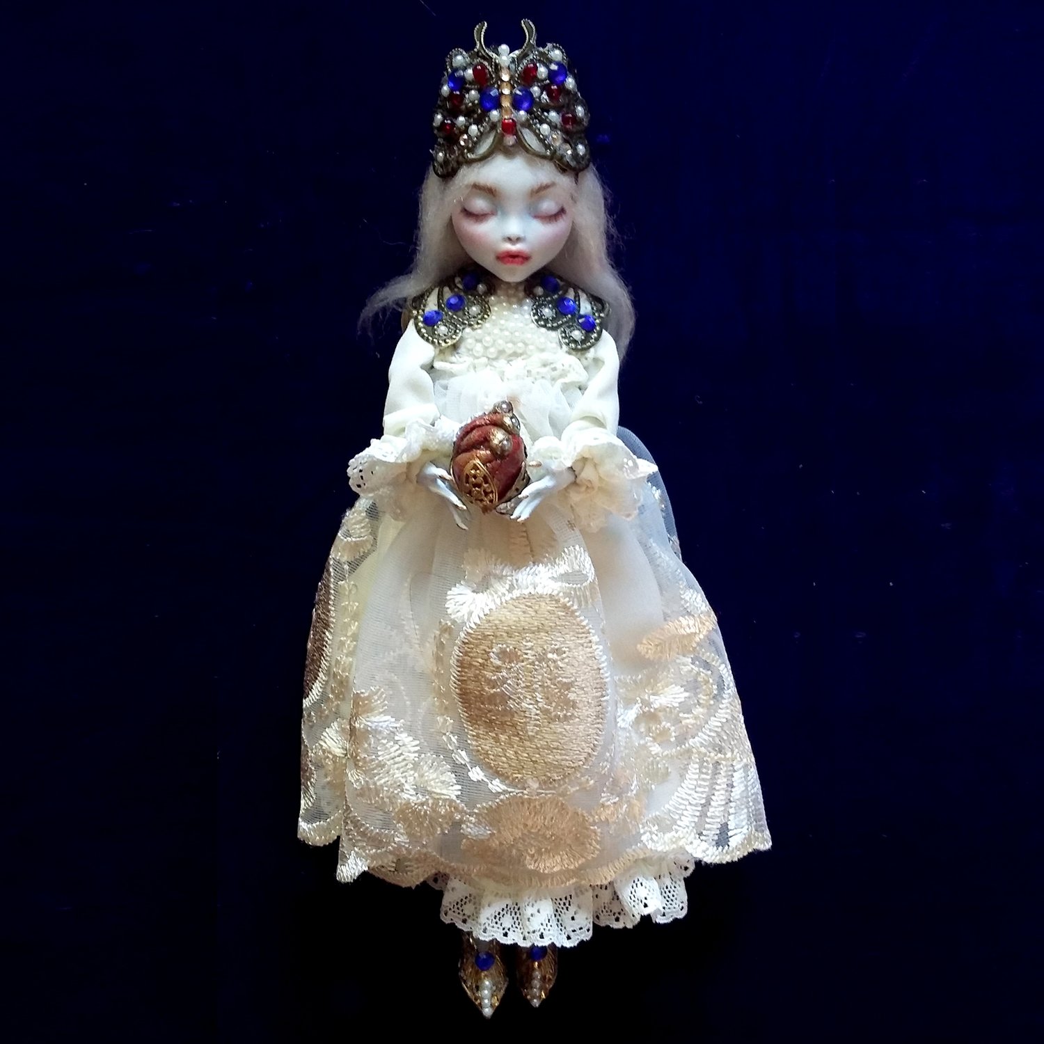 Image of The Butterfly Queen - OOAK One of A Kind Collectible Art Doll 