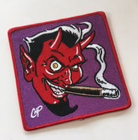 Image 1 of SMOKING DEVIL Iron-on Patch