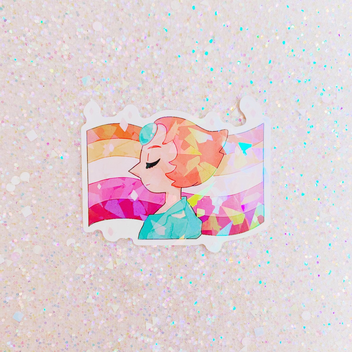 Image of Steven Universe Pride Holographic Stickers