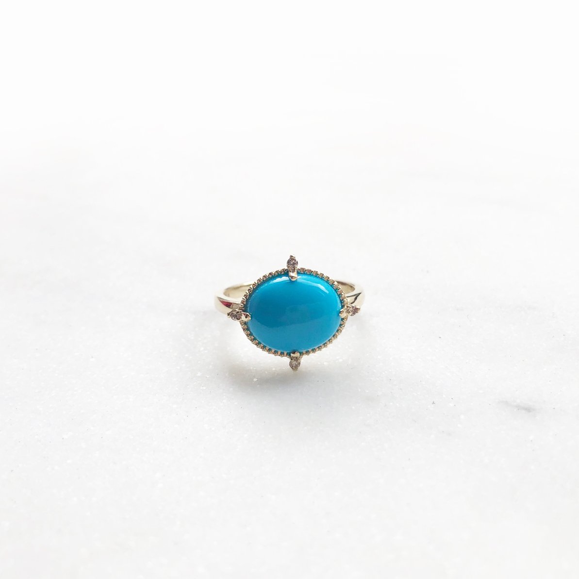 Image of Victorian Turquoise Cabochon Ring