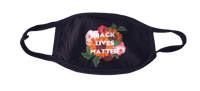 Black Lives Matter Flower Face Mask