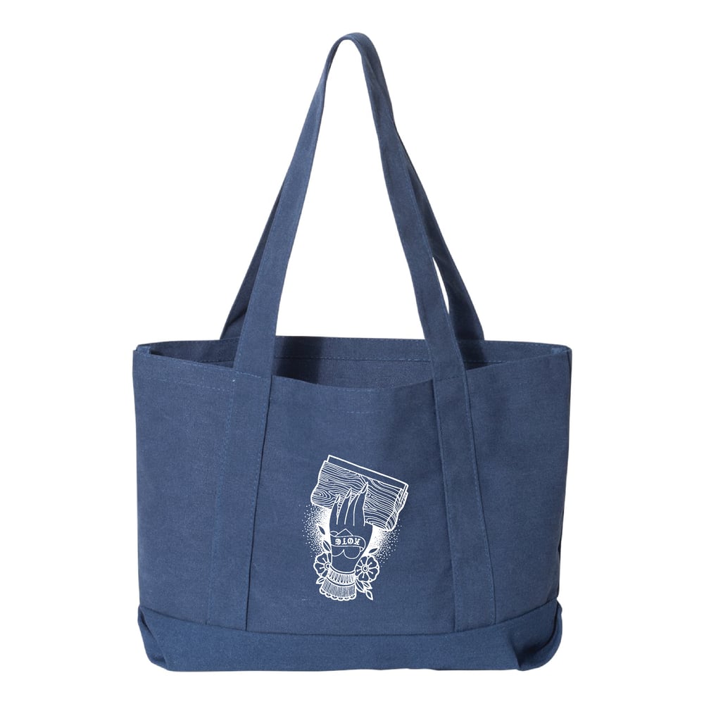 Image of Squeegee Hand | Large Tote Navy
