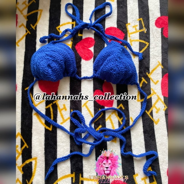Image of True Blue Crochet Bikini