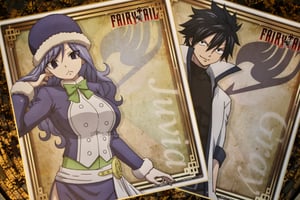 Image of Gray x Juvia Fairy Tail Japan OFFICIAL Shikishi Boards