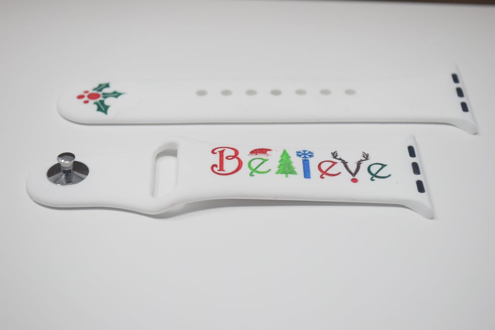 Image of Christmas "Believe" Watch Band for Apple Watch 