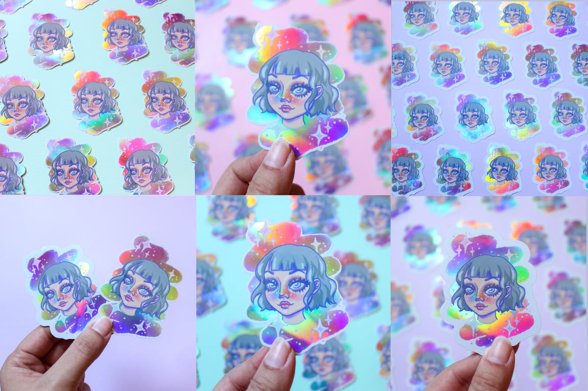 Holo Rainbow Sticker | Pompberry