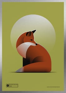 Image of Fox Artprint | Silver Version