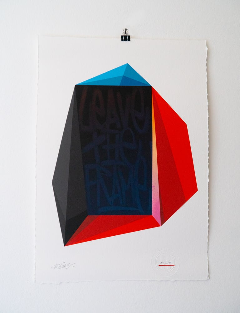 Image of LEAVE THE FRAME | LIMITED PRINT BY RAWS