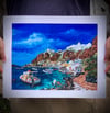Amoudi Bay - Santorini, Greece - (Artist Print)