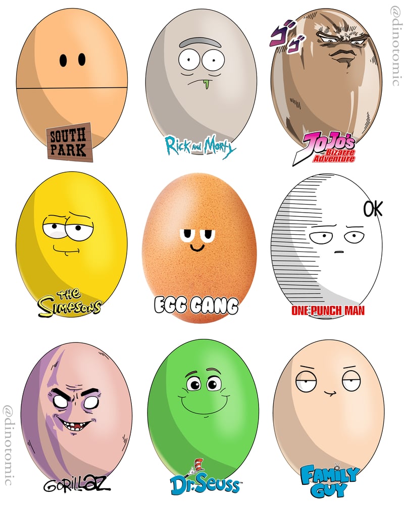 Image of #228 World record Egg 9 styles ( second edition )